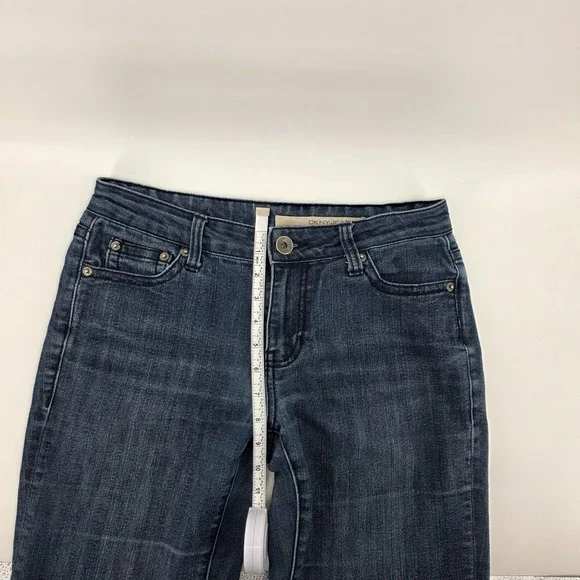 DKNY Womens Size 6 Dark Blue Jeans‎ Straight Casual Classic Comfortable Staple - Picture 7 of 14